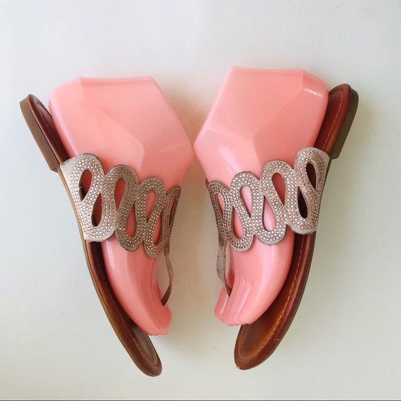 Jessica Simpson Thong Flat Sandals with crystals - Picture 6 of 8